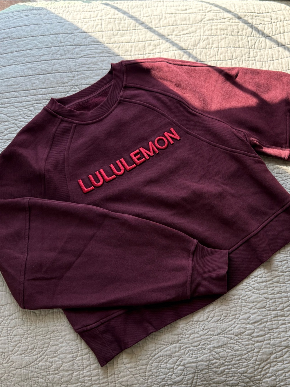 Lululemon Burgundy Sweatshirt